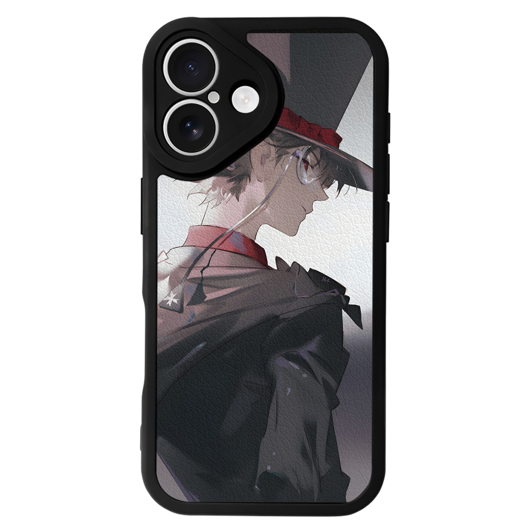 （画像用） 名探偵コナン Detective Conan 【iPhone 16シリーズ対応】シリコンスマホケース（レザー調） 材質：シリコン